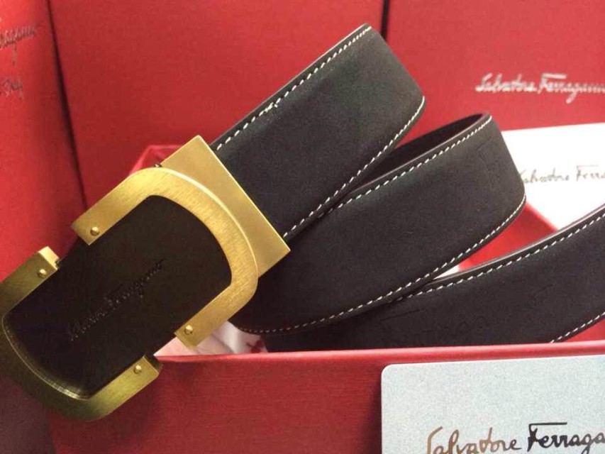 Super Perfect Quality Ferragamo Belts(100% Genuine Leather,steel Buckle)-306
