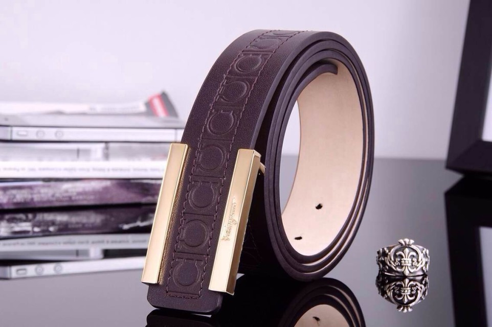 Super Perfect Quality Ferragamo Belts(100% Genuine Leather,steel Buckle)-323