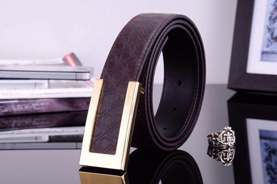 Super Perfect Quality Ferragamo Belts(100% Genuine Leather,steel Buckle)-326