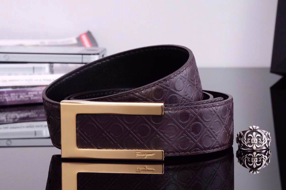 Super Perfect Quality Ferragamo Belts(100% Genuine Leather,steel Buckle)-328