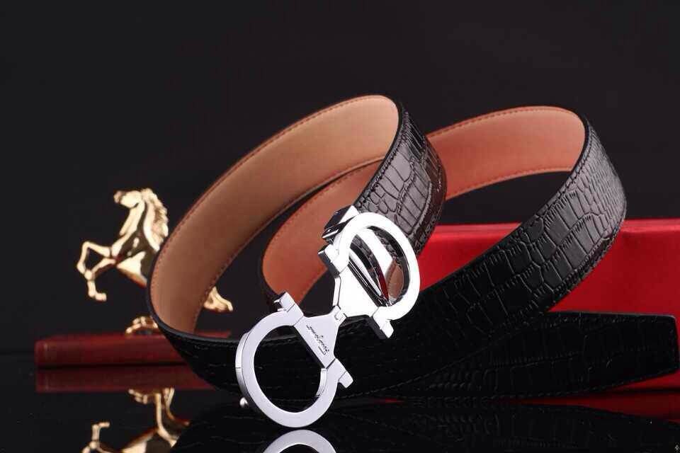 Super Perfect Quality Ferragamo Belts(100% Genuine Leather,steel Buckle)-334