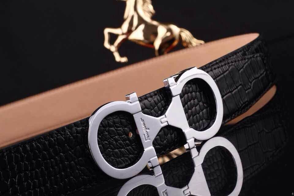 Super Perfect Quality Ferragamo Belts(100% Genuine Leather,steel Buckle)-335