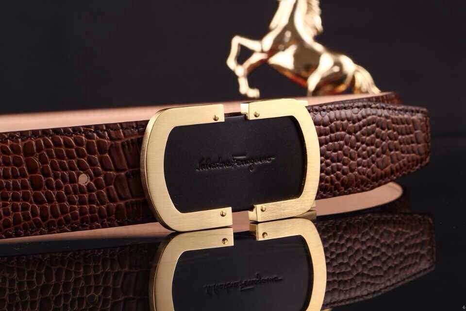 Super Perfect Quality Ferragamo Belts(100% Genuine Leather,steel Buckle)-342