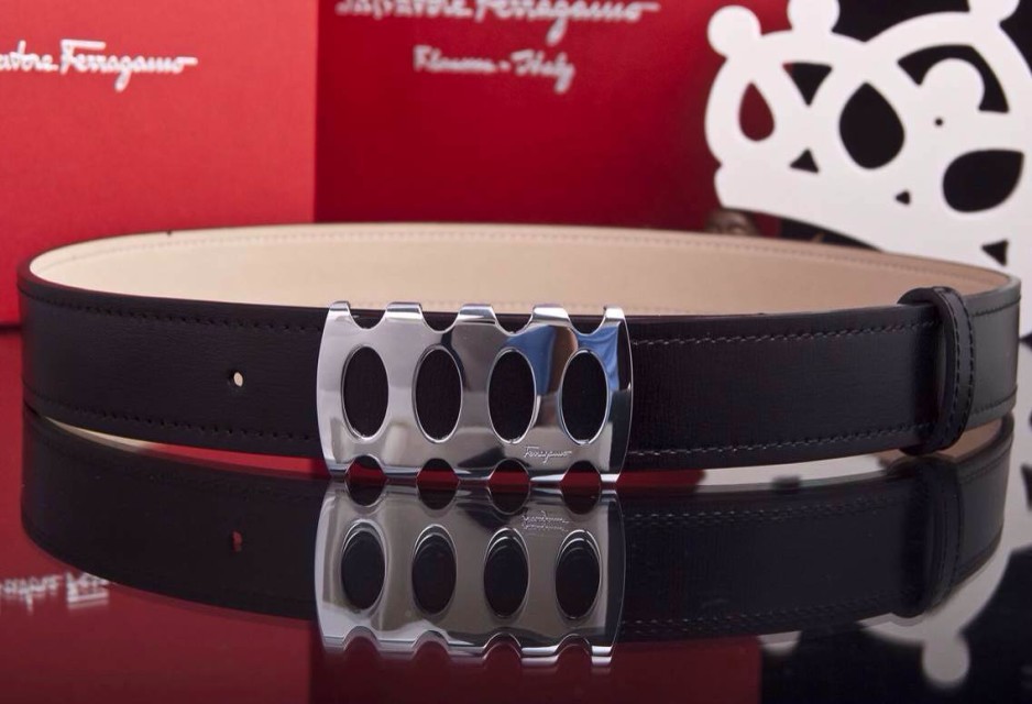 Super Perfect Quality Ferragamo Belts(100% Genuine Leather,steel Buckle)-396