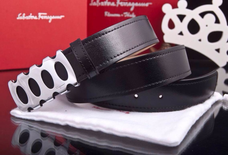 Super Perfect Quality Ferragamo Belts(100% Genuine Leather,steel Buckle)-397