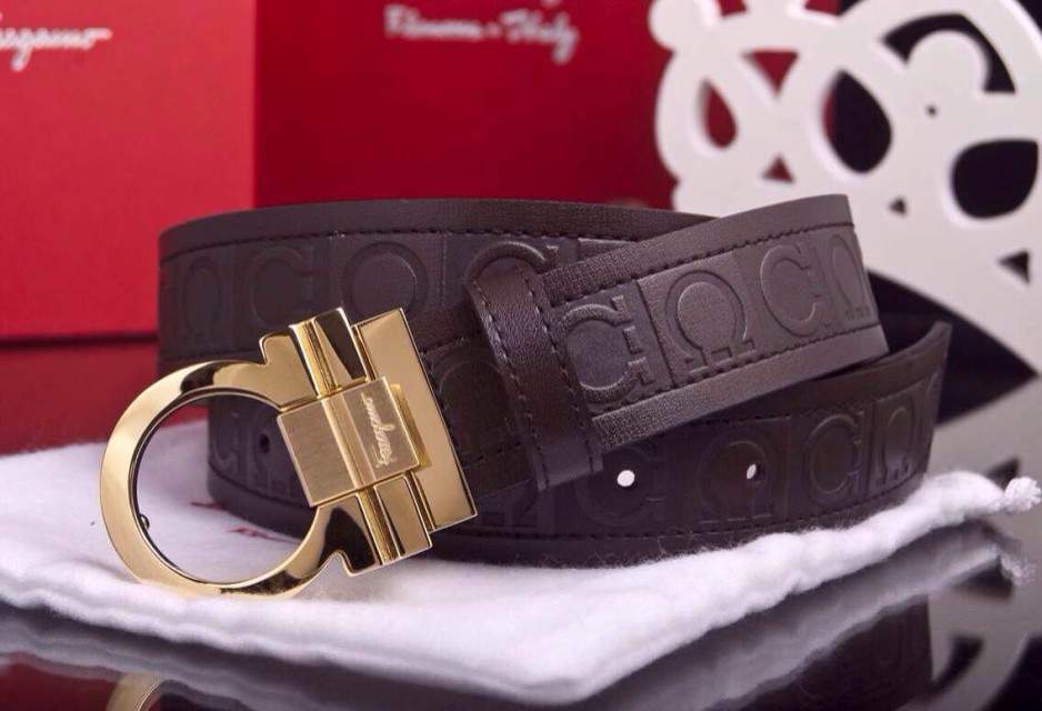 Super Perfect Quality Ferragamo Belts(100% Genuine Leather,steel Buckle)-405