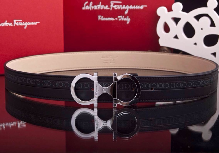 Super Perfect Quality Ferragamo Belts(100% Genuine Leather,steel Buckle)-418