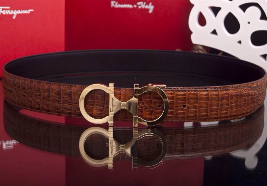 Super Perfect Quality Ferragamo Belts(100% Genuine Leather,steel Buckle)-430