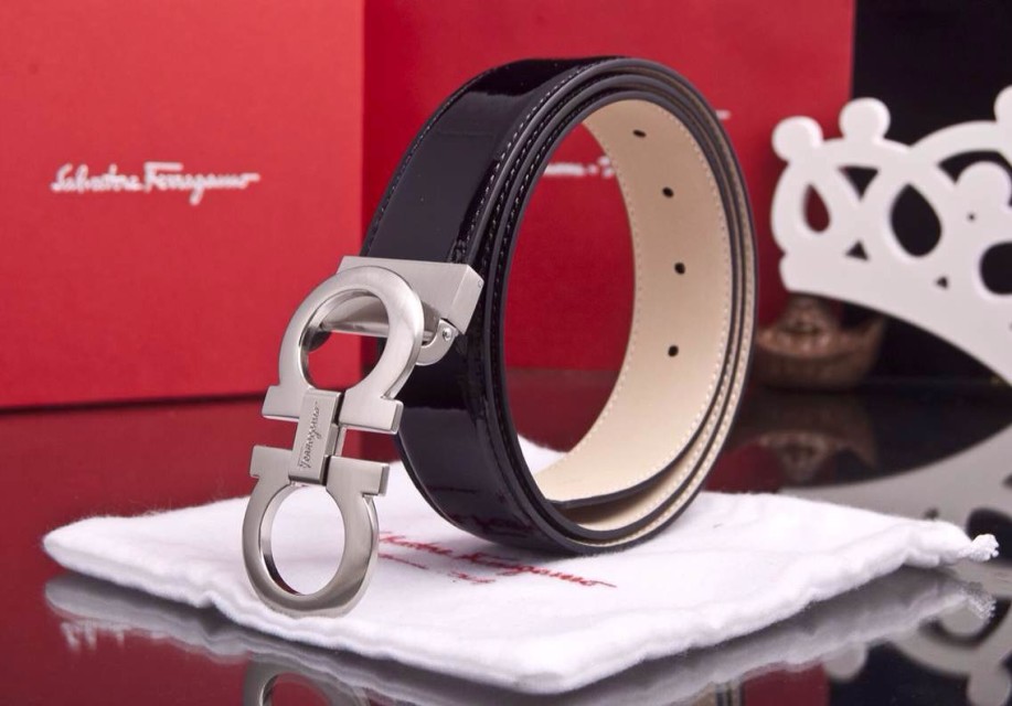 Super Perfect Quality Ferragamo Belts(100% Genuine Leather,steel Buckle)-435