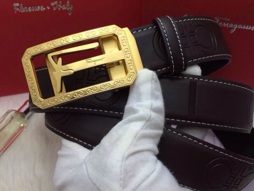 Super Perfect Quality Ferragamo Belts(100% Genuine Leather,steel Buckle)-443