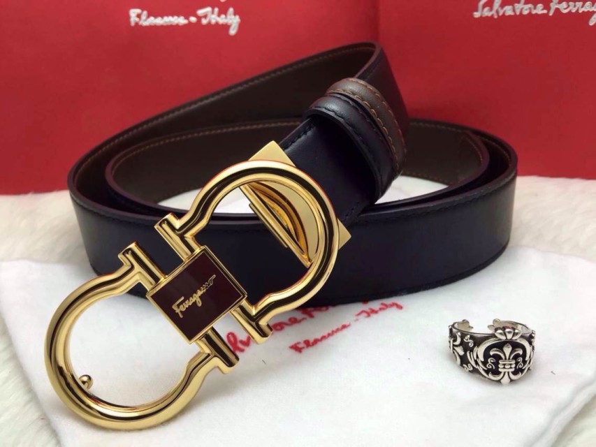 Super Perfect Quality Ferragamo Belts(100% Genuine Leather,steel Buckle)-491