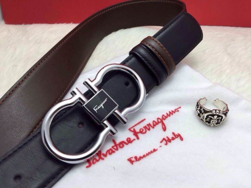 Super Perfect Quality Ferragamo Belts(100% Genuine Leather,steel Buckle)-496