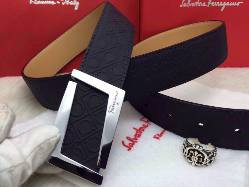 Super Perfect Quality Ferragamo Belts(100% Genuine Leather,steel Buckle)-502