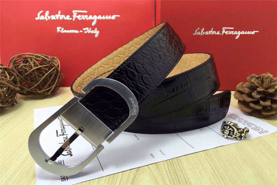 Super Perfect Quality Ferragamo Belts(100% Genuine Leather,steel Buckle)-554