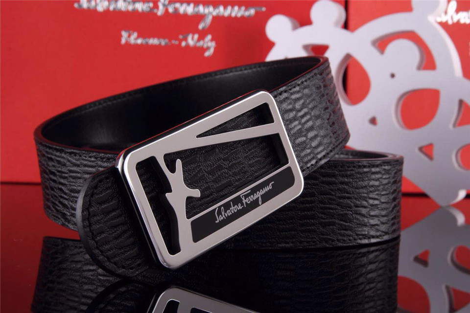 Super Perfect Quality Ferragamo Belts(100% Genuine Leather,steel Buckle)-587