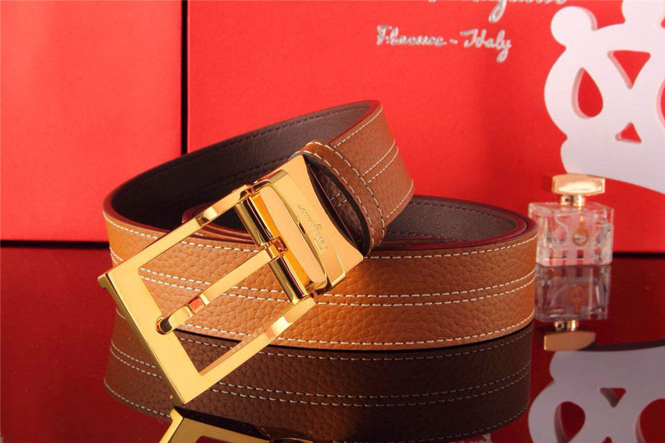Super Perfect Quality Ferragamo Belts(100% Genuine Leather,steel Buckle)-596