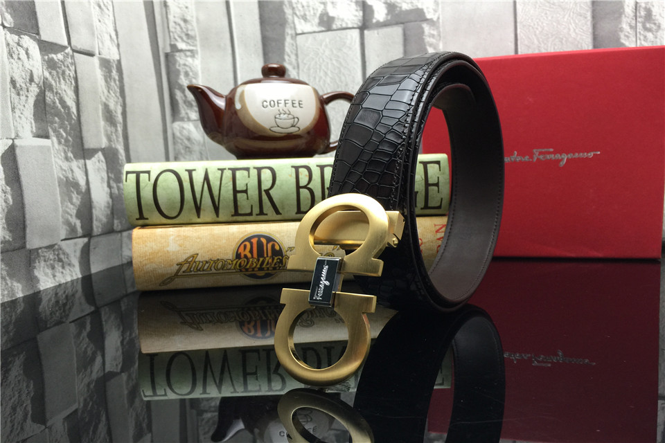 Super Perfect Quality Ferragamo Belts(100% Genuine Leather,steel Buckle)-635
