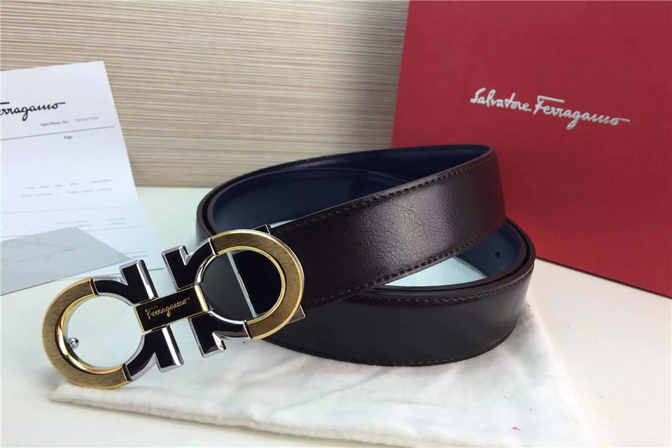 Super Perfect Quality Ferragamo Belts(100% Genuine Leather,steel Buckle)-663