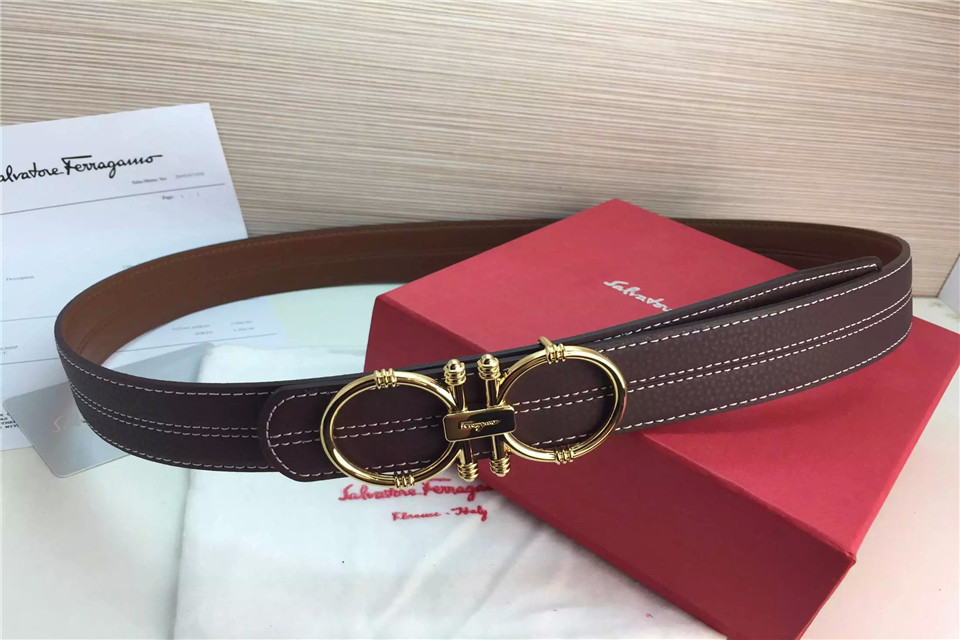 Super Perfect Quality Ferragamo Belts(100% Genuine Leather,steel Buckle)-670