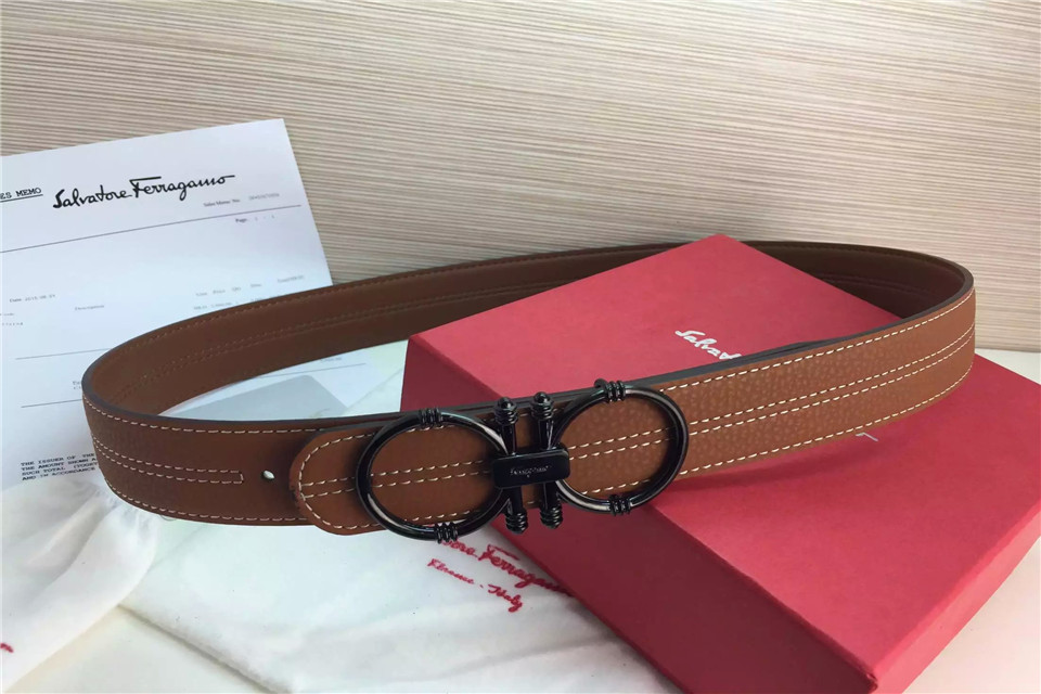 Super Perfect Quality Ferragamo Belts(100% Genuine Leather,steel Buckle)-673