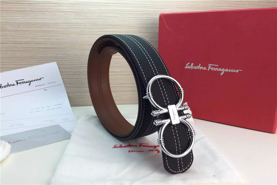 Super Perfect Quality Ferragamo Belts(100% Genuine Leather,steel Buckle)-674