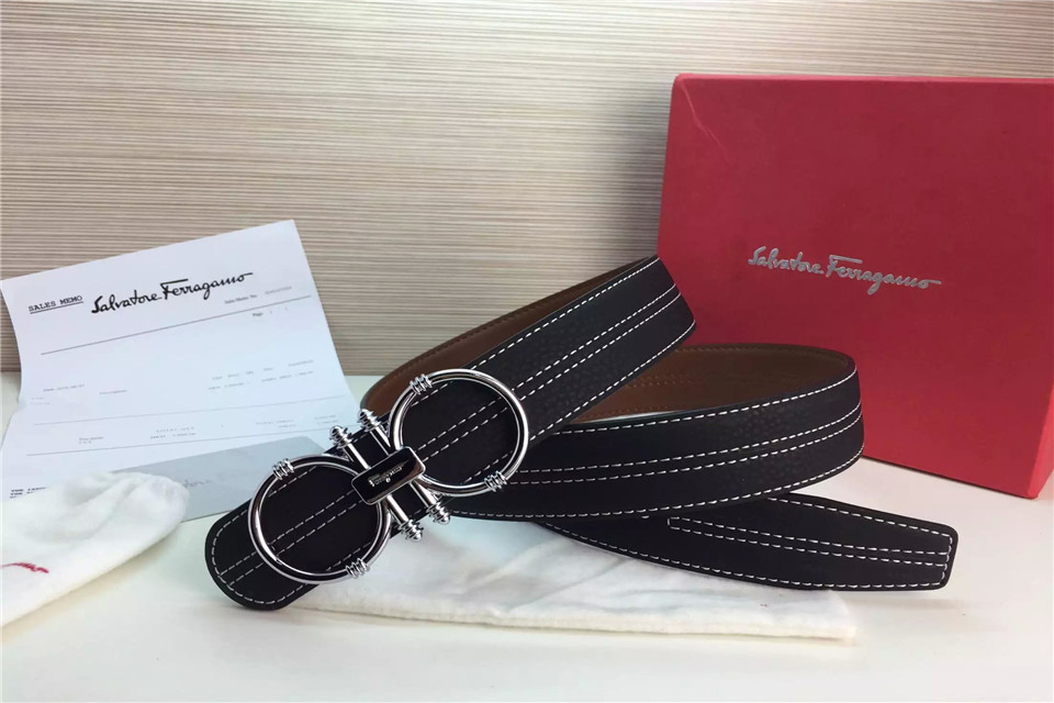 Super Perfect Quality Ferragamo Belts(100% Genuine Leather,steel Buckle)-675