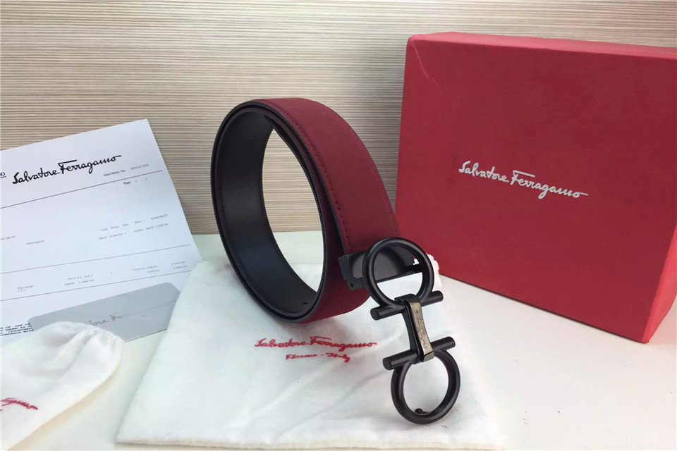 Super Perfect Quality Ferragamo Belts(100% Genuine Leather,steel Buckle)-677