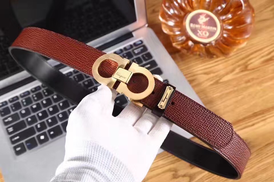 Super Perfect Quality Ferragamo Belts(100% Genuine Leather,steel Buckle)-747