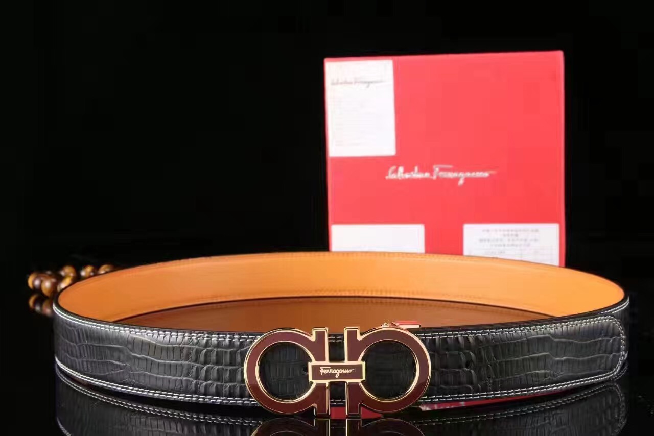 Super Perfect Quality Ferragamo Belts(100% Genuine Leather,steel Buckle)-756