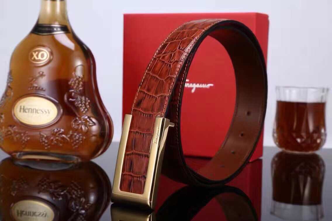 Super Perfect Quality Ferragamo Belts(100% Genuine Leather,steel Buckle)-785