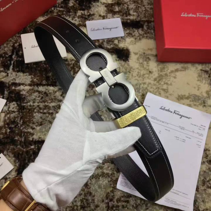 Super Perfect Quality Ferragamo Belts(100% Genuine Leather,steel Buckle)-795