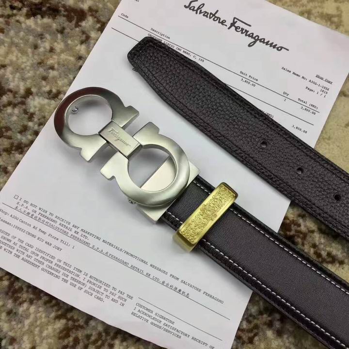 Super Perfect Quality Ferragamo Belts(100% Genuine Leather,steel Buckle)-796