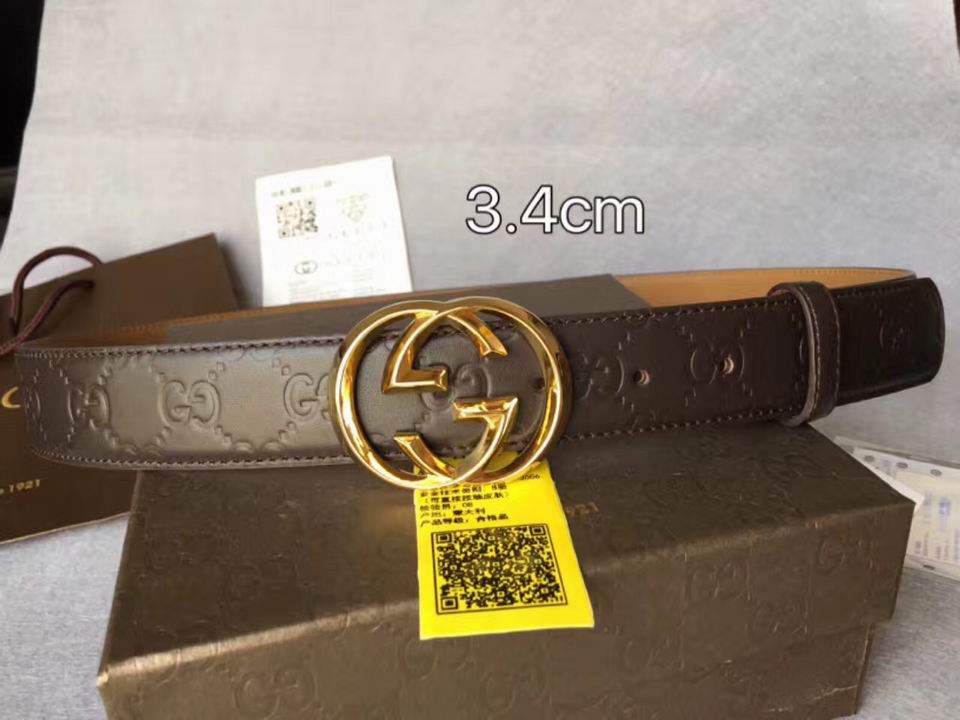 Super Perfect Quality G Belts(100% Genuine Leather,steel Buckle)-480