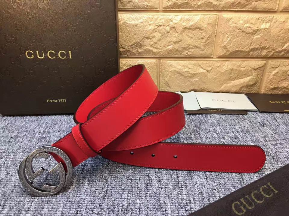 Super Perfect Quality G Belts(100% Genuine Leather,steel Buckle)-588