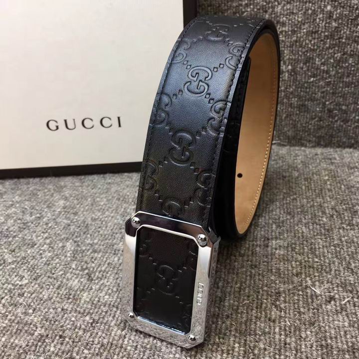Super Perfect Quality G Belts(100% Genuine Leather,steel Buckle)-624