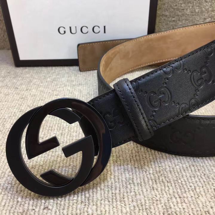 Super Perfect Quality G Belts(100% Genuine Leather,steel Buckle)-651