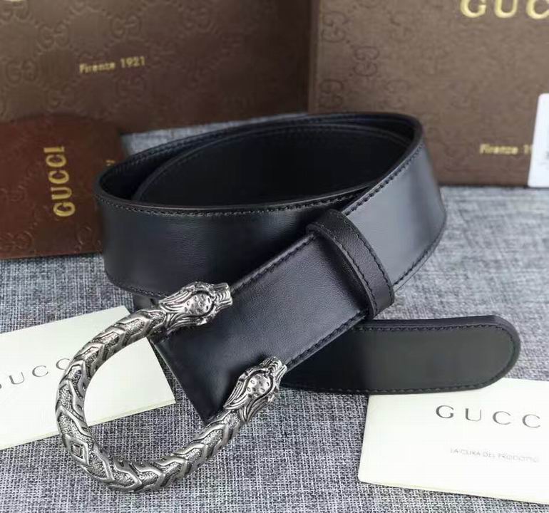 Super Perfect Quality G Belts(100% Genuine Leather,steel Buckle)-693