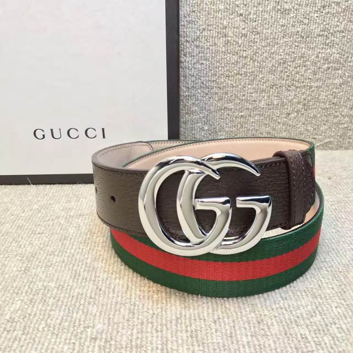 Super Perfect Quality G Belts(100% Genuine Leather,steel Buckle)-696
