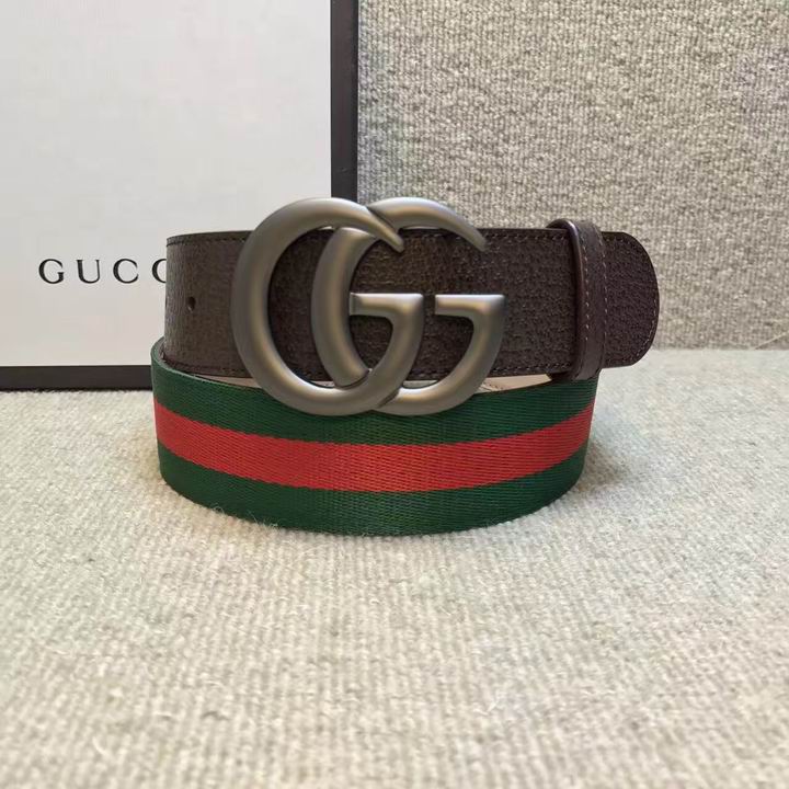 Super Perfect Quality G Belts(100% Genuine Leather,steel Buckle)-702
