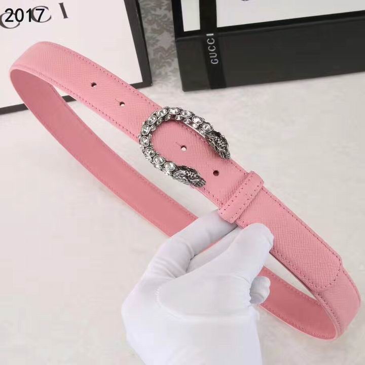 Super Perfect Quality G women Belts(100% Genuine Leather,steel Buckle)-076