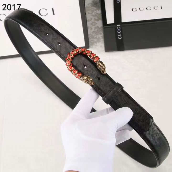 Super Perfect Quality G women Belts(100% Genuine Leather,steel Buckle)-079