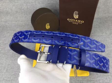 Super Perfect Quality Goyard  Belts(100% Genuine Leather,steel Buckle)-005