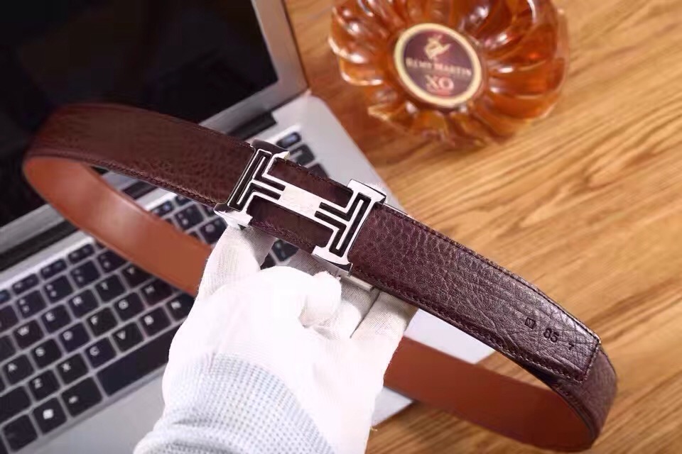 Super Perfect Quality Hermes Belts(100% Genuine Leather,Reversible Steel Buckle)-1003