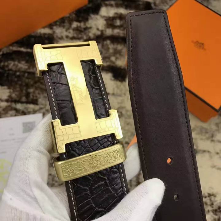 Super Perfect Quality Hermes Belts(100% Genuine Leather,Reversible Steel Buckle)-1007