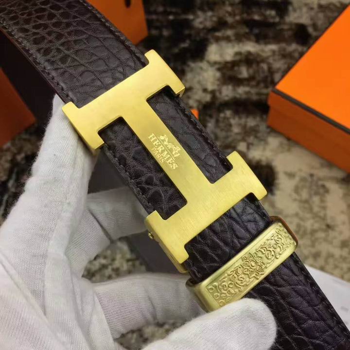 Super Perfect Quality Hermes Belts(100% Genuine Leather,Reversible Steel Buckle)-1013
