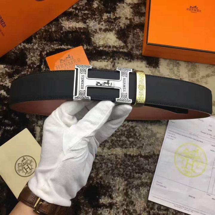 Super Perfect Quality Hermes Belts(100% Genuine Leather,Reversible Steel Buckle)-1016