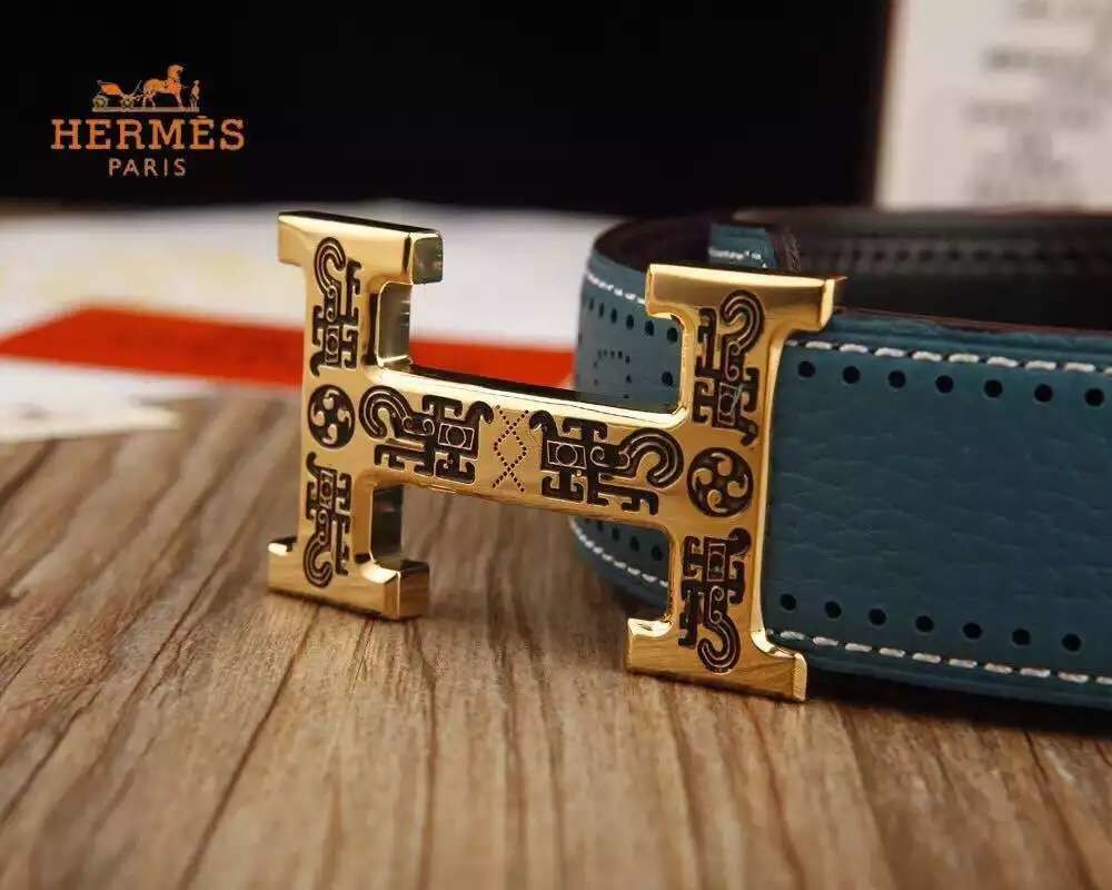 Super Perfect Quality Hermes Belts(100% Genuine Leather,Reversible Steel Buckle)-434