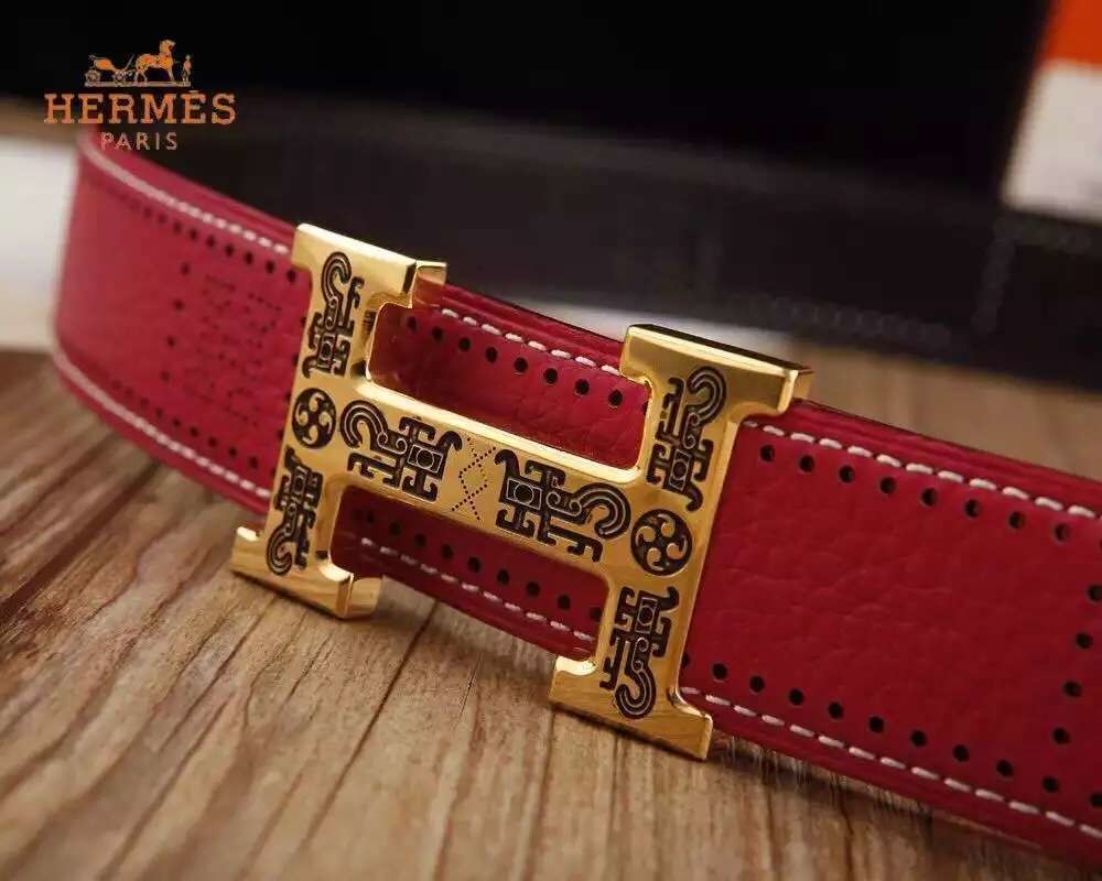 Super Perfect Quality Hermes Belts(100% Genuine Leather,Reversible Steel Buckle)-437