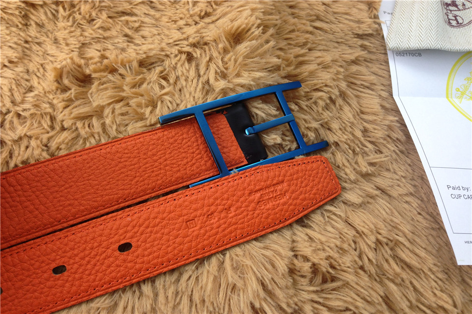 Super Perfect Quality Hermes Belts(100% Genuine Leather,Reversible Steel Buckle)-446