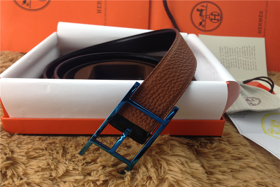 Super Perfect Quality Hermes Belts(100% Genuine Leather,Reversible Steel Buckle)-452